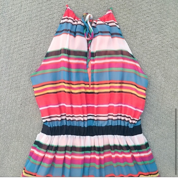 BCBG Maxazria Rainbow High Neck Maxi Dress - Picture 6 of 7